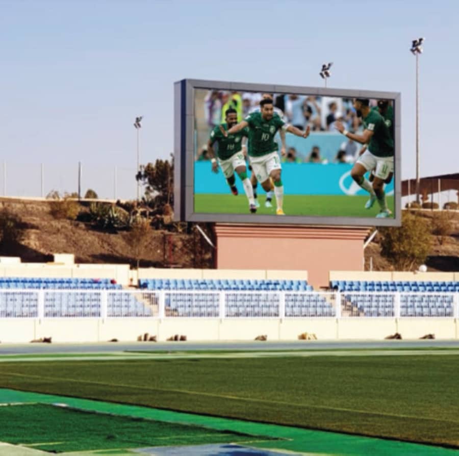 توريد وتركيب شاشة ملاعب إلكترونية — نادي أبها الرياضي